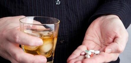 Alcohol as a reason for the incorrect digestion